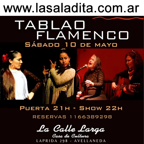 Tablao Flamenco en vivo en la Casa de Cultura “La Calle Larga”