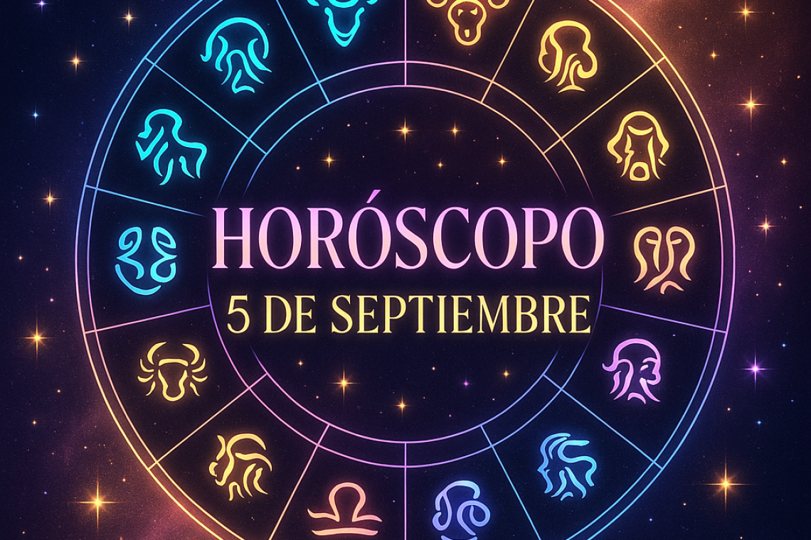 Horóscopo para hoy, viernes 5 de septiembre 2025
